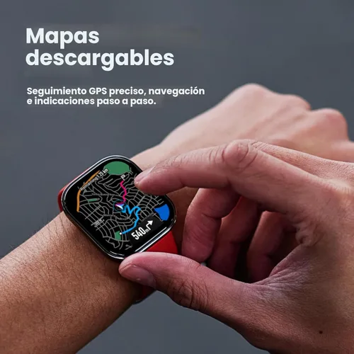 Miniatura 3 de Amazfit Bip 6 - Reloj inteligente de 46mm, batería de 14 días, pantalla AMOLED de 1.97 pulgadas, GPS y mapas gratuitos, AI, llamada y mensaje Negro