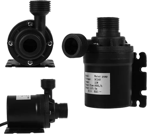 Miniatura 2 de Sumergible DC 24V Bomba de circulación de agua caliente Energía Solar Motor sin escobillas Acuario Sumergible 800L Bombas de agua de energía