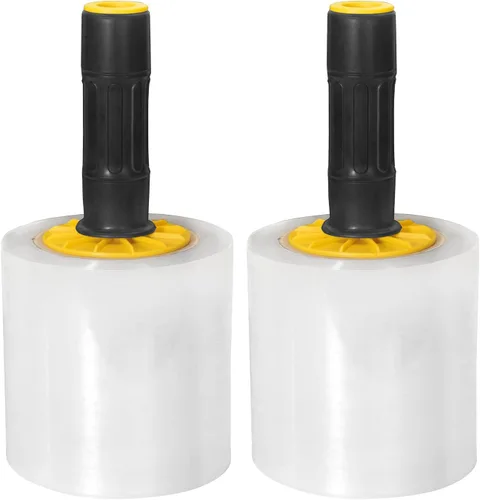 Miniatura 2 de Excell SF-1752 Mini dispensadores de envoltura elástica de mano con freno (3") Mini wrappers with tension brake for safe, easy pallet wrapping.