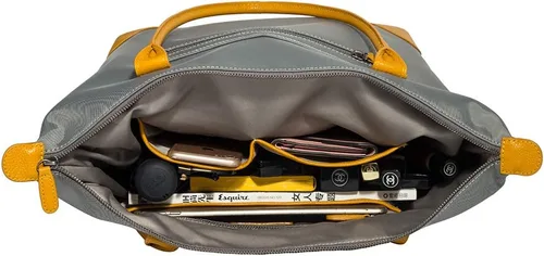 Miniatura 5 de DORIS&JACKY Bolso de mano para mujer, grande, ligero, de cuero, de nailon, para el trabajo, bolso de hombro y bolso de viaje plegable Large