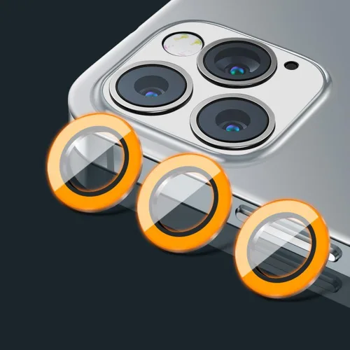 Miniatura 38 de Compatible con iPhone 11 Pro/11Pro Max/12 Pro Luminous Camera Lens Protector Ultra Thin Película de vidrio templado Protector de pantalla de cámara
