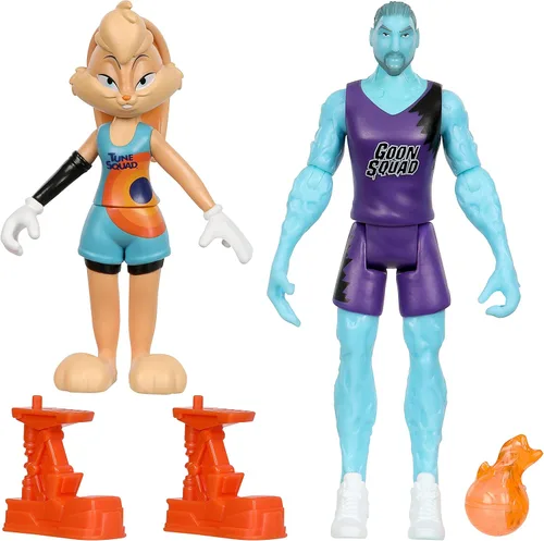 Moose Toys Bunny Space Jam: A New Legacy - Paquete de 2 - Rivales en la Cancha - Lola & Wet/Fire, Multicolor (14580)