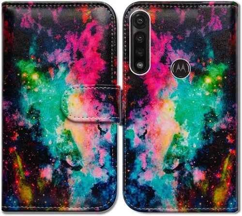 Miniatura 17 de Bcov Funda para Moto G Power 2020, Motorola G Power, funda de piel con tapa y soporte para ranura para tarjeta y soporte para Motorola Moto G Power