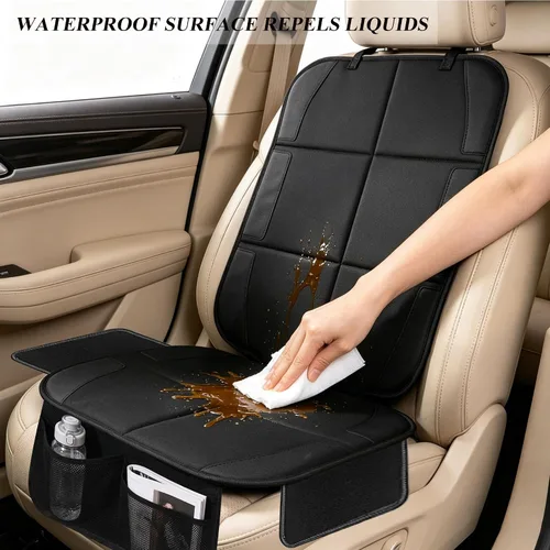 Miniatura 4 de Meolsaek Protector de asiento de automóvil para asiento de automóvil infantil, funda de asiento de automóvil impermeable 600D, tela acolchada más