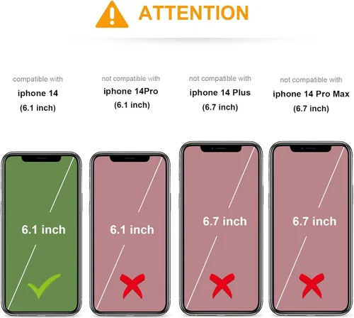 Miniatura 2 de KIHUWEY Compatible con iPhone 14 Funda Cartera con Soporte para Tarjeta de Crédito, Tapa de Cuero Premium con Cierre Magnético Soporte Funda