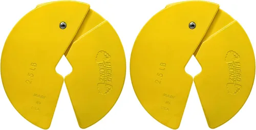 Miniatura 8 de Micro Gainz Placa de peso fraccional para mancuernas de 2.5 lb, ideal para micro cargas, (elige color) juego de 2 placas de peso fraccional