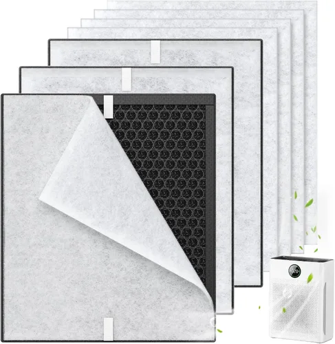 Miniatura 9 de Paquete de 2 filtros de repuesto PR1 para purificador de aire Mooka Mode PR1, filtro HEPA verdadero H13 para el hogar, habitación grande de hasta