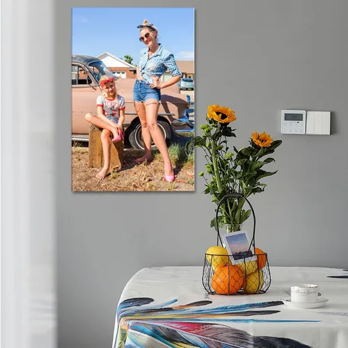 Miniatura 3 de Impresiones en lienzo personalizadas con tus fotos, imagen personalizada de arte de pared sobre lienzo, regalos enmarcados para pareja, familia