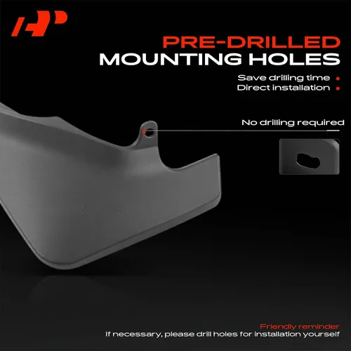 Miniatura 6 de A-Premium Juego de 4 aletas de barro compatibles con Toyota RAV4 Sport Utility 1996 1997 1998 1999 2000, no requiere perforación, con accesorios