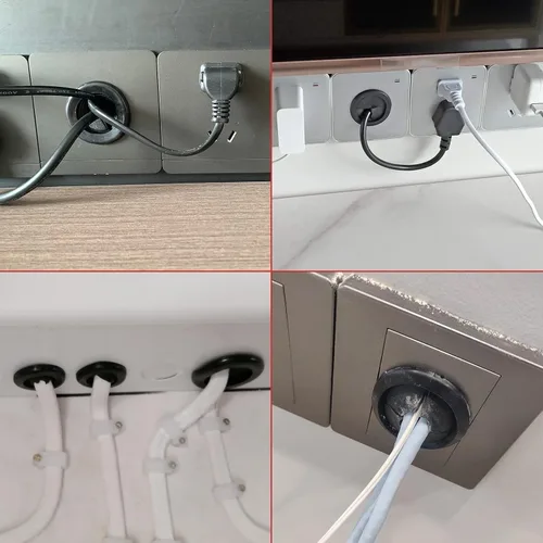 Miniatura 7 de 50 ojales de goma de 1 pulgada, orificios de perforación, tapones de orificio para cortafuegos, tapones de goma para agujeros de varios tamaños