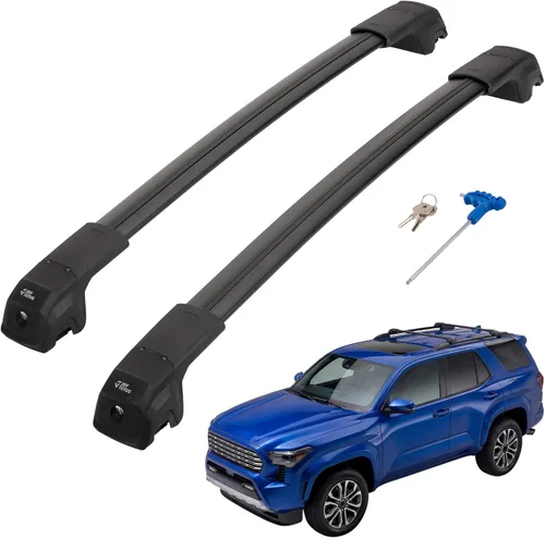 Miniatura 20 de JOYTUTUS Barras transversales de techo con cerradura compatibles con Chevy Chevrolet Traverse 2022-2026, barras transversales antióxido de aluminio