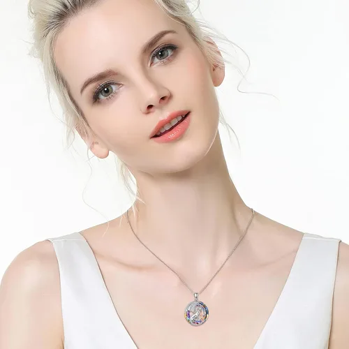 Miniatura 5 de MEIDERBO Regalos para el día de la madre, plata de ley 925, collares con colgante de animales para madre e hija, niño, mujeres, niñas, mamá