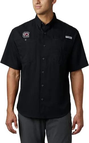Miniatura 10 de Columbia NCAA Camisa Tamiami de Manga Corta para Hombre Universitaria Tallas Grandes y Altas Fla - Azul
