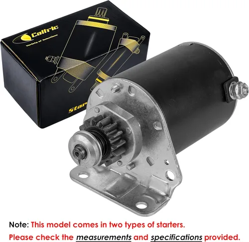 Miniatura 4 de Caltric Motor de arranque compatible con John Deere 92H D125 D130 D140 D155 D160 MIA13038 / engranaje de acero de 15 dientes