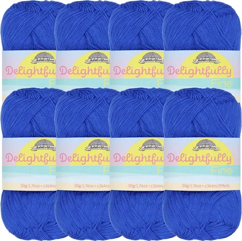 Miniatura 62 de JubileeYarn - Ovillo de hilo deliciosamente fino, 1.76 oz/madeja de rayón de bambú, color rosa polvo, 4 madejas