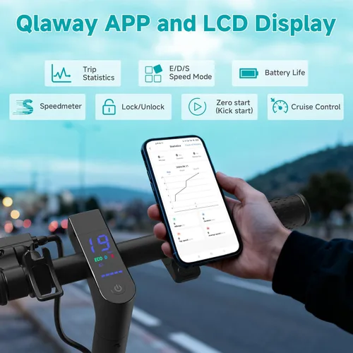 Miniatura 5 de Qlaway 8.5" E Scooter for Adults 19/22 MPH 350/500W Motor 187.2/288.6/441WH Battery, Motorized Scooter Up to 22 Miles Range, Foldable Bearing 265