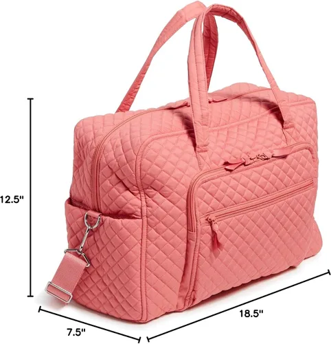 Miniatura 9 de Vera Bradley - Bolsa de viaje de fin de semana Weekender de algodón para mujer