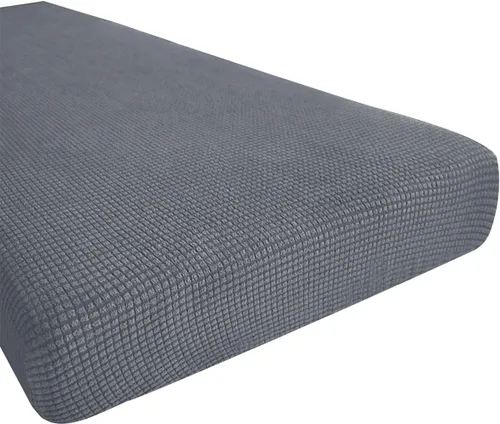 Miniatura 60 de Hokway Fundas de cojín elásticas para sofá Fundas de cojín para sofá Fundas de cojín de asiento de sofá Funda protectora de cojín(Chocolate, Mediano)