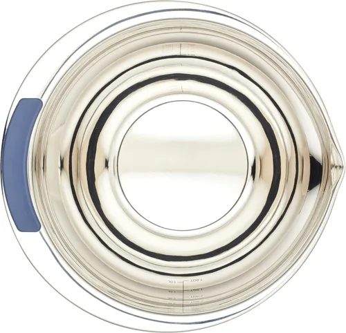 Miniatura 9 de Ayesha Curry Kitchenware Pantryware - Cuencos para mezclar de acero inoxidable, juego de 3 piezas, color plateado con asas