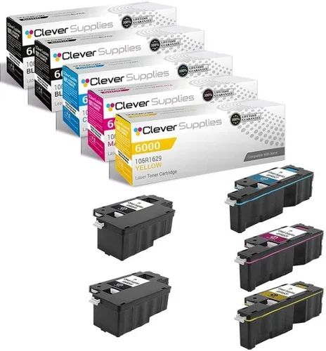 Miniatura 120 de CS compatible Xerox Phaser 6510/WorkCentre 6515 (106r03480) 2 cartuchos de tóner negro para Phaser 6510, WorkCentre 6515 2 negro