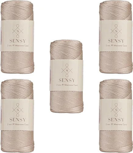 Miniatura 103 de Sensy Premium Cuerda de Poliéster de 2mm 251 Yardas Cuerda de Polipropileno 100% Cordón de Macramé 2mm Cordón para Bolsa de Ganchillo Cuerda