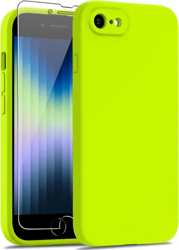 Goodon Funda para iPhone SE 2022 3rd/SE 2020 de 2ª generación - iPhone 8/7 con protector de pantalla - Protección de cámara - Funda protectora de