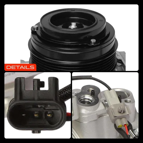 Miniatura 9 de A-Premium Compresor de aire acondicionado con embrague compatible con Mercedes-Benz E350 2013-2014, ML350 2013-2014, GLK350 2013, V6 3.5L