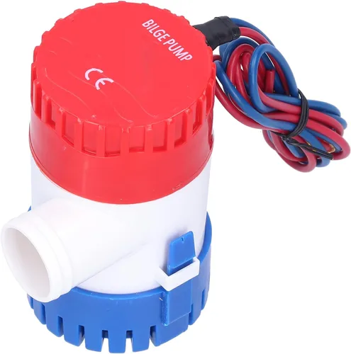 Kit de bomba de sentina sumergible marina automática 12V/24V 350-1100GPH, eje de acero inoxidable, carcasa ABS, filtro fácil de limpiar para drenaje