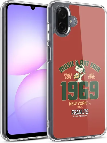 Miniatura 30 de Head Case Designs Funda de gel Woodstock 50th con licencia oficial de Peanuts Snoopy Guitar 1969 [protección de grado militar] compatible