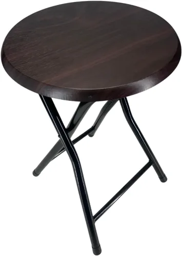 Miniatura 5 de MOON FLOWER Silla plegable portátil con asiento de madera, ideal para picnic, viajes de campamento o eventos al aire libre, color marrón, sin
