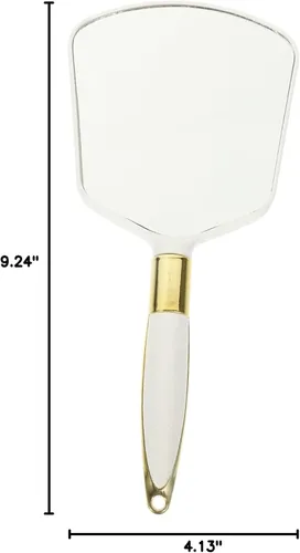 Miniatura 10 de Espejo de maquillaje de alta definición con mango de espejo a granel para niñas y mujeres