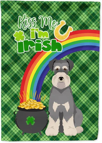 Miniatura 131 de Caroline's Treasures WDK4731GF - Bandera decorativa para jardín del día de San Patricio, color negro y tostado, Airedale Terrier, para jardín