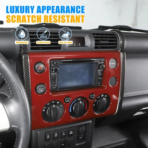 Miniatura 3 de Tira lateral de navegación de consola central de ABS para automóvil para Toyota FJ Cruiser 2007-2021, cubierta de tira decorativa lateral