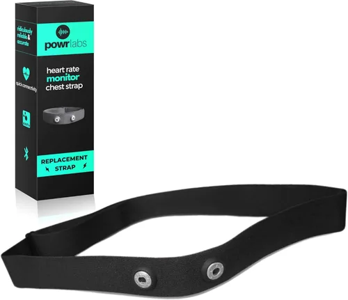 Wahoo Tickr, Polar H7, Garmin HRM Coospo - Correa de repuesto para monitor de frecuencia cardíaca (Powr Labs, M-XXL)