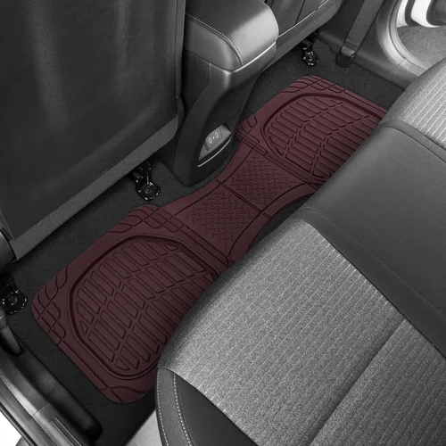 Miniatura 9 de BDK Alfombrillas de suelo de coche rojas resistentes para todo clima, forros interiores para automóvil, furgoneta, camión, SUV, protección