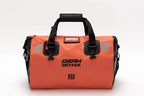 Miniatura 14 de Bolsa de lona impermeable y maleta - Bolsa seca para motocicleta, bolsas de sillín con cierre enrollable, gran espacio de almacenamiento, para Negro