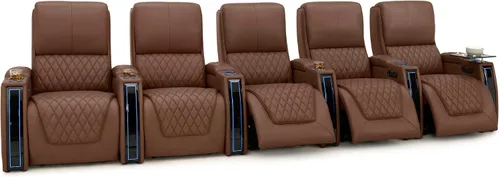 Miniatura 98 de Seatcraft Apex Zero-Gravity CoolZero - Asiento de cine en casa de cuero italiano, reposacabezas eléctrico, lumbar eléctrico, reclinable eléctrico