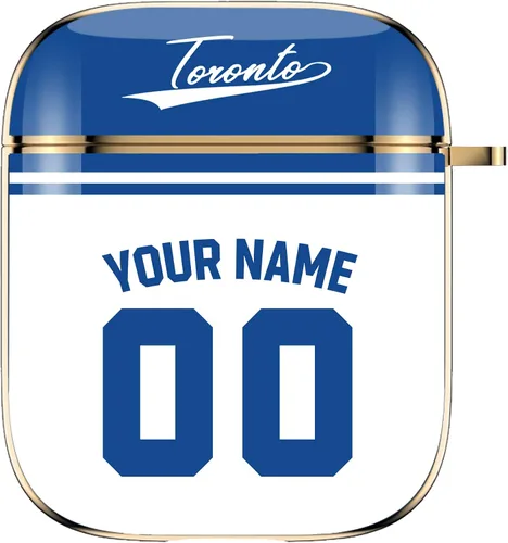 Miniatura 29 de Funda de béisbol personalizada con nombre y número para Apple AirPods de 2ª y 1ª generación, Arizona personalizada para fanáticos de los deportes