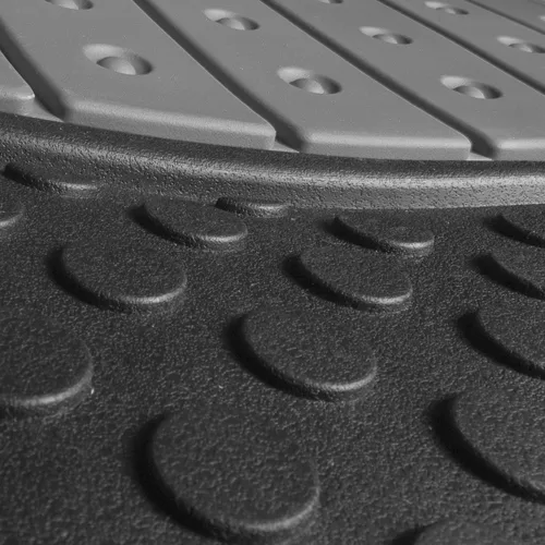 Miniatura 5 de FH Group Alfombrillas para auto - Alfombrillas de goma resistentes para autos, juego completo universal, alfombrillas automotrices recortables, Gris