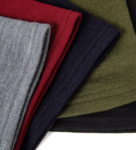 Miniatura 7 de Villand Polaina de cuello 100% lana merino para hombres y mujeres, calentador de cuello de doble capa sin costuras para deportes de invierno