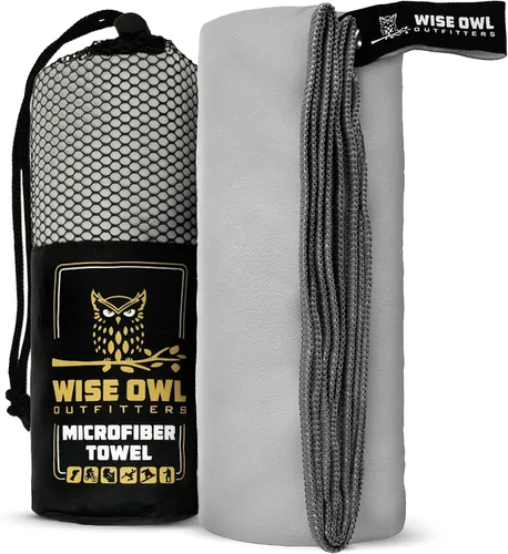 Miniatura 12 de Wise Owl Outfitters Microfiber Camping Towel - Quick Dry Towel for Travel, Backpacking, Hiking, Beach, Gym & Yoga - Compact, Fast Drying &