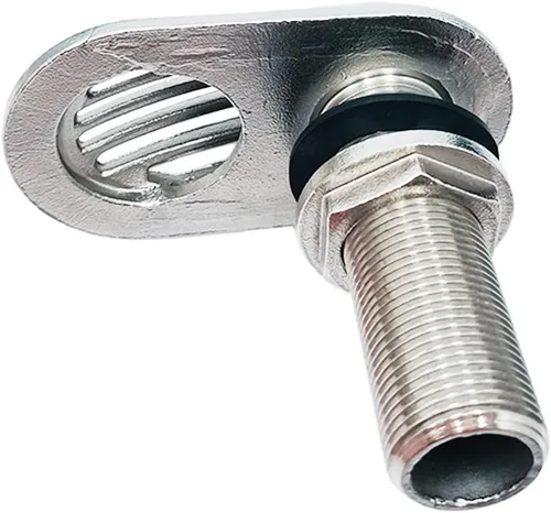 Miniatura 4 de SHENGHUISS 316 Stainless Steel Boat Intake Strainer Threaded Thru-Hull Water Pick-up Inlet Filter Scoop with Rubber Washer Gaskets(1-1/4" & 3/4")