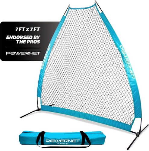 Miniatura 7 de PowerNet Baseball Training Equipment Baseball Net, Portable Softball Batting Practice Pitching Screen, 7-FT I-Screen or A-Frame Pitching Net