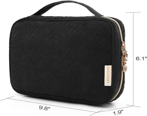 Miniatura 15 de BAGSMART Estuche organizador de joyería, de viaje para collar, aretes, anillos, brazalete