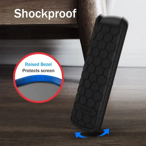 Miniatura 6 de CaseBot Funda para Alexa Voice Remote Pro (versión 2022) – Honey Comb ligera, antideslizante, a prueba de golpes, funda protectora de silicona