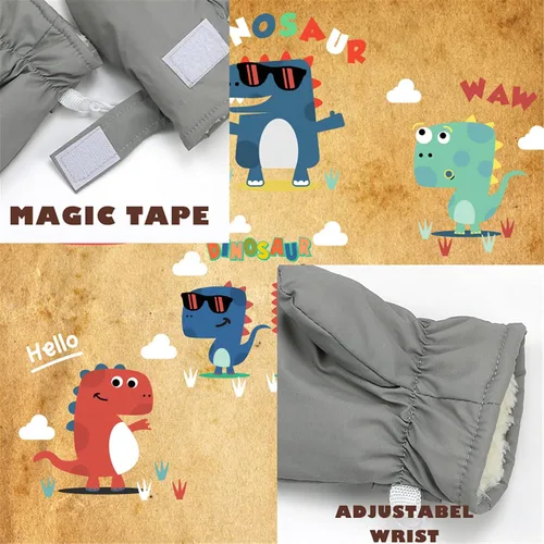 Miniatura 59 de Urban Virgin Guantes de invierno para bebés y niños pequeños, con forro polar, cálidos, impermeables, guantes de nieve para niños y niñas