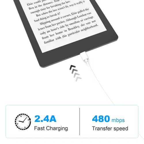 Miniatura 4 de Cable micro USB para Kindle Paperwhite de todas las generaciones, Fire HD 7/8/10, Fire, Oasis, Scribe, cable de carga micro USB para Samsung Galaxy