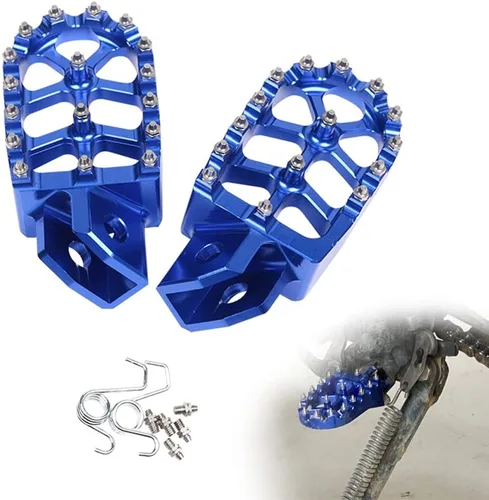 Miniatura 10 de Reposapiés de motocicleta CNC Wide Foot Pegs Pedal para Yamaha YZ80 YZ125 YZ250 YZ500 YZ490 WR200 WR250 WR500 TTR90 TTR110 TTR125 TTR250 XT250