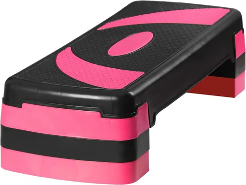 Miniatura 12 de Plataforma escalonada de entrenamiento aeróbico de 30 pulgadas con elevadores ajustables de 4 a 6 a 8 pulgadas, entrenamiento de ejercicio