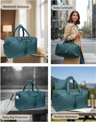 Miniatura 4 de Joan & David - Bolsas de viaje acolchadas de 22 pulgadas para mujer, bolsa de viaje ligera para mujer, bolsa de hospital de alta densidad, bolsas